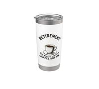 Retraite L'amant de pause-café le plus long du monde Retraité Gobelet isotherme en acier inoxydable double paroi
