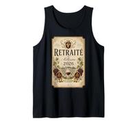 Retraité Millésime 2026 Humour Retraite Etiquette de vin Débardeur