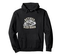 Retraite Motoneigiste Poudreuse Hiver Motoneige Neige Sweat à Capuche