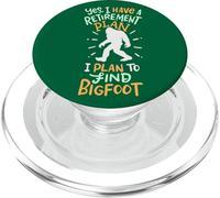 Retraité Oui J'Ai Un Plan de Retraite Je prévois de trouver Bigfoot PopSockets PopGrip pour MagSafe