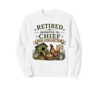 Retraité promu au Rang de collecteur d'œufs Amusant Gardien de Poulet Sweatshirt