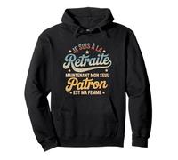 Retraite Seul Patron Ma Femme Humour Homme Vintage Sweat à Capuche