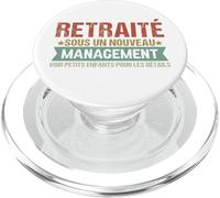 Retraité Sous Un Nouveau Management Humour Retraite Cadeau PopSockets PopGrip pour MagSafe