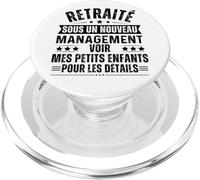 Retraité Sous Un Nouveau Management Humour Retraite Cadeau PopSockets PopGrip pour MagSafe