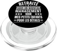 Retraité Sous Un Nouveau Management Humour Retraite Cadeau PopSockets PopGrip pour MagSafe