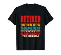Retraité sous Une Nouvelle Direction : Funny Proud Grandparents Retro T-Shirt