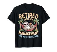 Retraité sous Une Nouvelle Gestion Voir épouse drôle Retraite T-Shirt