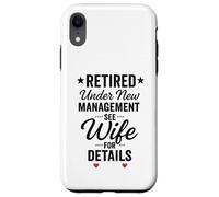 Retraité sous Une Nouvelle Gestion, Voir la Femme pour Plus Coque pour iPhone XR