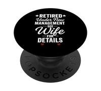 Retraité sous Une Nouvelle Gestion, Voir la Femme pour Plus PopSockets PopGrip Adhésif