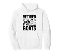 Retraité, You Can Find Me by My Goats Farm Life Fun Sweat à Capuche