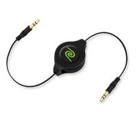 Retrak Câble audio jack-jack 3.5 mm rétractable Retrak - 1,50 m