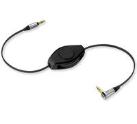 Retrak Câble audio jack-jack 3.5 mm rétractable Retrak Premium - 1,50 m