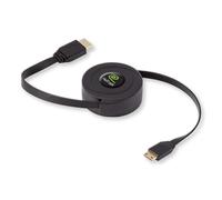 Retrak Câble HDMI vers Mini-HDMI rétractable - 1,50 m