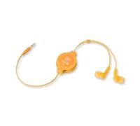 Retrak EUAUDIOORNG Ecouteur stéréo intra auriculaire rétractable Jack Orange