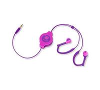 Retrak Écouteurs intra-auriculaires rétractables Sport - Rose/violet