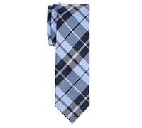 Retreez Preppy Cravate fine en microfibre tissée à carreaux 5,1 cm - Bleu - Taille Unique