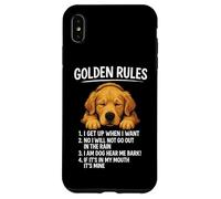 Retriever Rules Chien Drôle Propriétaire Pet Love Rescue Cute Puppy Coque pour iPhone XS Max