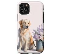 Retrievers Garden Aquarelles Chien illustré Coque pour iPhone 11 Pro