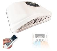 RETRIN Climatiseur de Toit pour Véhicules Récréatifs,Faible Niveau Sonore et Conception sans Tuyau, Fonction Dual Chauffage/Refroidissement - Alimentation DC pour Camping-Car et Camion 12V