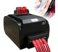 RETRIN Imprimante à Ruban Satiné avec Support,Machine d'impression Numérique Thermique - 200 DPI,Marquage à Chaud,Compatible +50 Langues,pour l'Emballage Cadeau et la Décoration Fourrow
