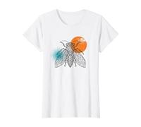 Rétro 17 Ans Périodique Cigale Emergence 2024 Cigale Amoureux T-Shirt Graphique avec Valeur