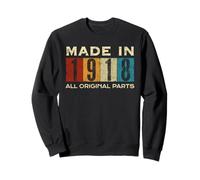 Rétro 1918 Toutes les pièces d'origine vintage fabriquées en 1918 pour hommes et femmes Sweatshirt