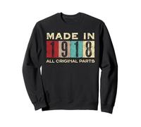 Rétro 1918 Toutes les pièces d'origine vintage fabriquées en 1918 pour hommes et femmes Sweatshirt