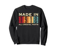 Rétro 1918 Toutes les pièces d'origine vintage fabriquées en 1918 pour hommes et femmes Sweatshirt