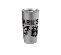 Retro 1976 Aries Zodiac Vintage Gobelet isotherme en acier inoxydable double paroi
