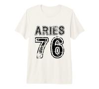 Retro 1976 Aries Zodiac Vintage T-Shirt Haut de Gamme