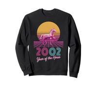 Retro 2002 Year of The Horse CNY Zodiac Lady Fortune Rodéo Sweatshirt