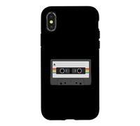 Rétro 70's 80's 90's Cassette Tape Illustration Coque pour iPhone X/XS