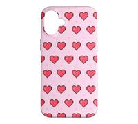 Retro 8 Bit Gamer Heart Life Force Jeu vidéo Motif cœurs Coque pour iPhone 16 Plus