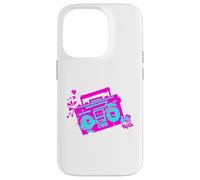 Retro 80s 90s Boom-Box Vintage Cassette Player Graphic Tee Coque pour iPhone 14 Pro