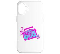 Retro 80s 90s Boom-Box Vintage Cassette Player Graphic Tee Coque pour iPhone 16 Plus