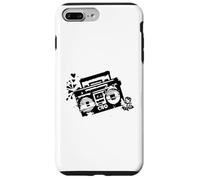 Retro 80s 90s Boom-Box Vintage Cassette Player Graphic Tee Coque pour iPhone 7 Plus/8 Plus