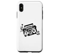 Retro 80s 90s Boom-Box Vintage Cassette Player Graphic Tee Coque pour iPhone XS Max