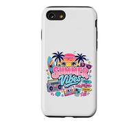 Retro 80s 90s Nostalgie Summer Vibes Beach Boombox Vacation Coque pour iPhone SE (2020) / 7/8
