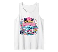 Retro 80s 90s Nostalgie Summer Vibes Beach Boombox Vacation Débardeur