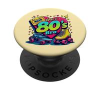 Retro 80s Bro Cassette Roller Skate Funny 80s Party Tenues PopSockets PopGrip Adhésif