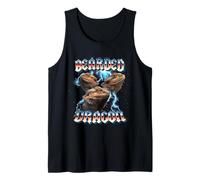 Retro 80s Heavy Metal Band Glam Rock Bearded Dragon Lover Débardeur