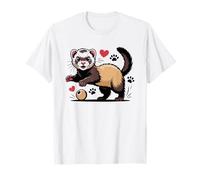 Retro 80s Neon Furet Sunglasses Maman Amoureuse De Furets T-Shirt