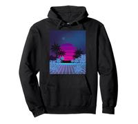 Retro 80s Vaporwave Palm Trees Sunset - Synthwave Art Tee Sweat à Capuche