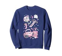 Retro 90's Girly Things CDs Collage Y2K Cute Collection Sweatshirt