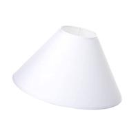 Rétro Abat-jour Blanc 30 cm LAMPSHADE Ronde Métal Blanc Polyester