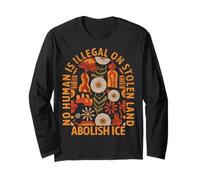 Rétro Abolish Ice Subtle Protest Resist Support No Kings 2.0 Manche Longue