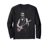 Rétro Abraham Lincoln Rock and Roll Funny Patriotic Manche Longue