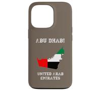 Retro Abu Dhabi Émirats Arabes Unis Vieilli Coque pour iPhone 13 Pro