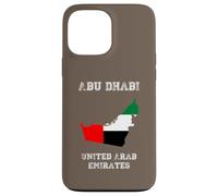 Retro Abu Dhabi Émirats Arabes Unis Vieilli Coque pour iPhone 13 Pro Max
