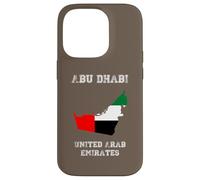 Retro Abu Dhabi Émirats Arabes Unis Vieilli Coque pour iPhone 14 Pro